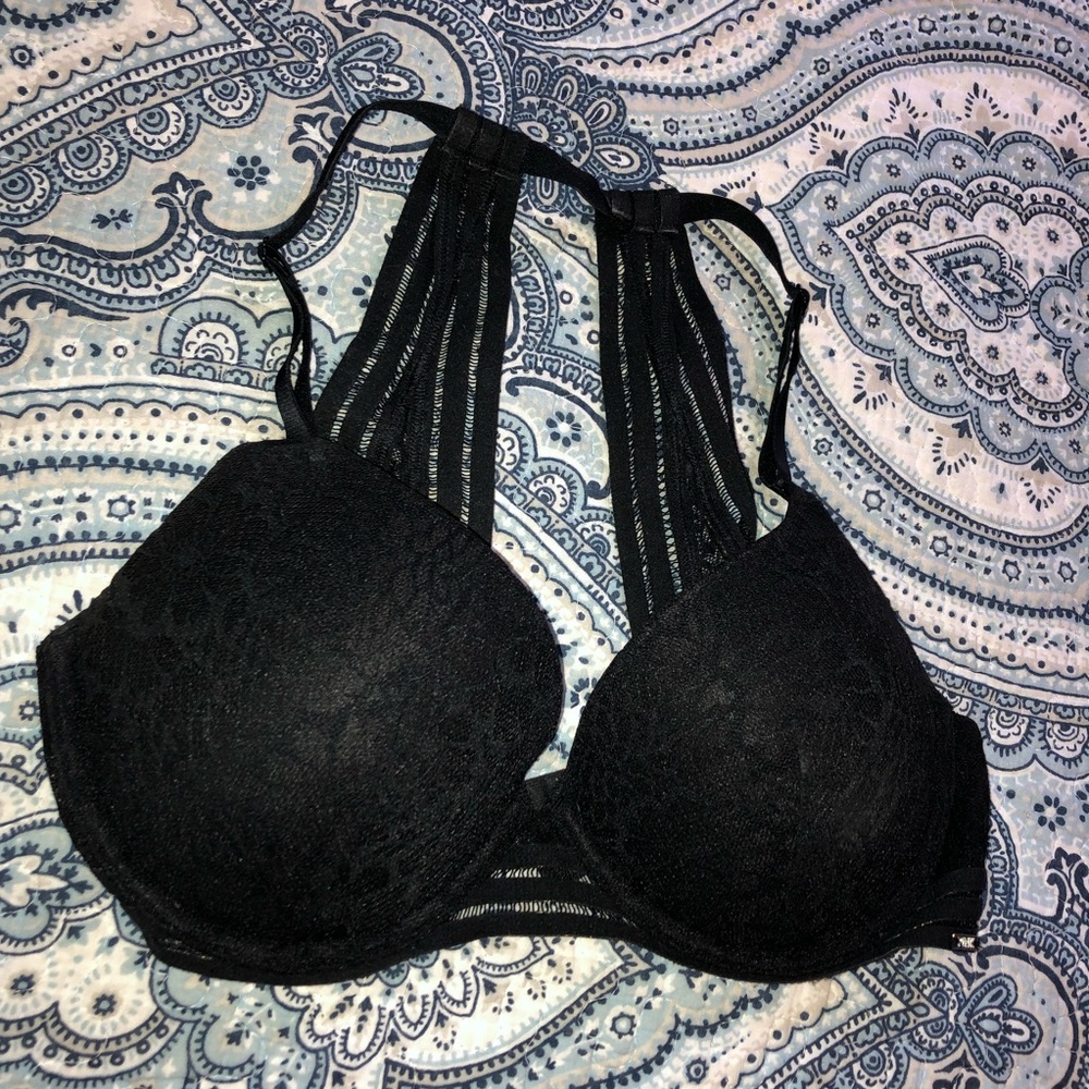 NWOT PINK lightly lined lace date bra